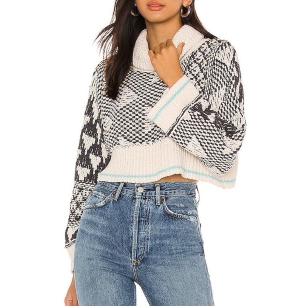 Free People Jupiter Pullover in Falling Waters Size Large